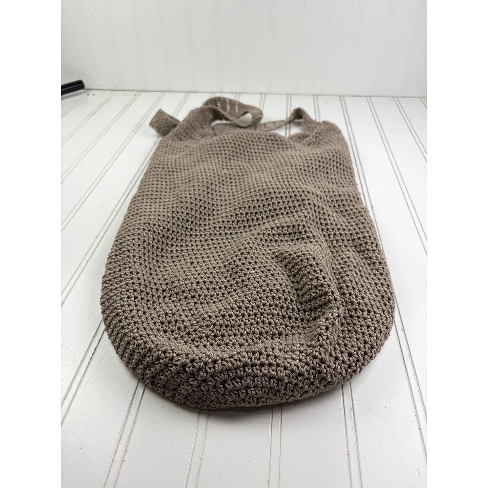 Vintage Y2K Woven Boho Crochet Slouchy Hobo Knit Oversized Shoulder Bag Purse